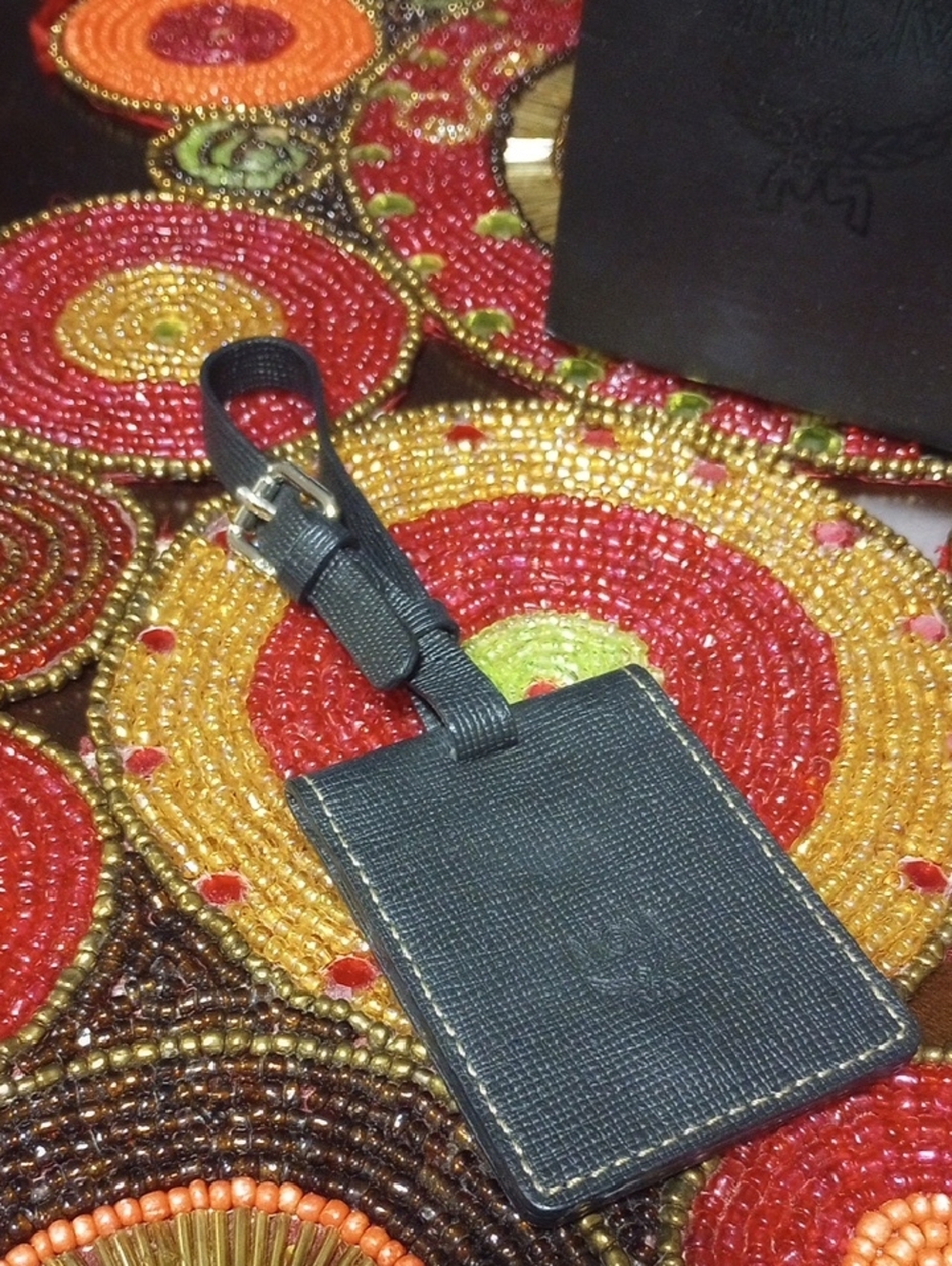 New MCM Luggage Tag With Gift Bag - Picture 5 of 14